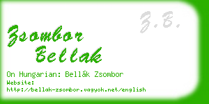 zsombor bellak business card